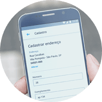 Preenchendo dados no aplicativo