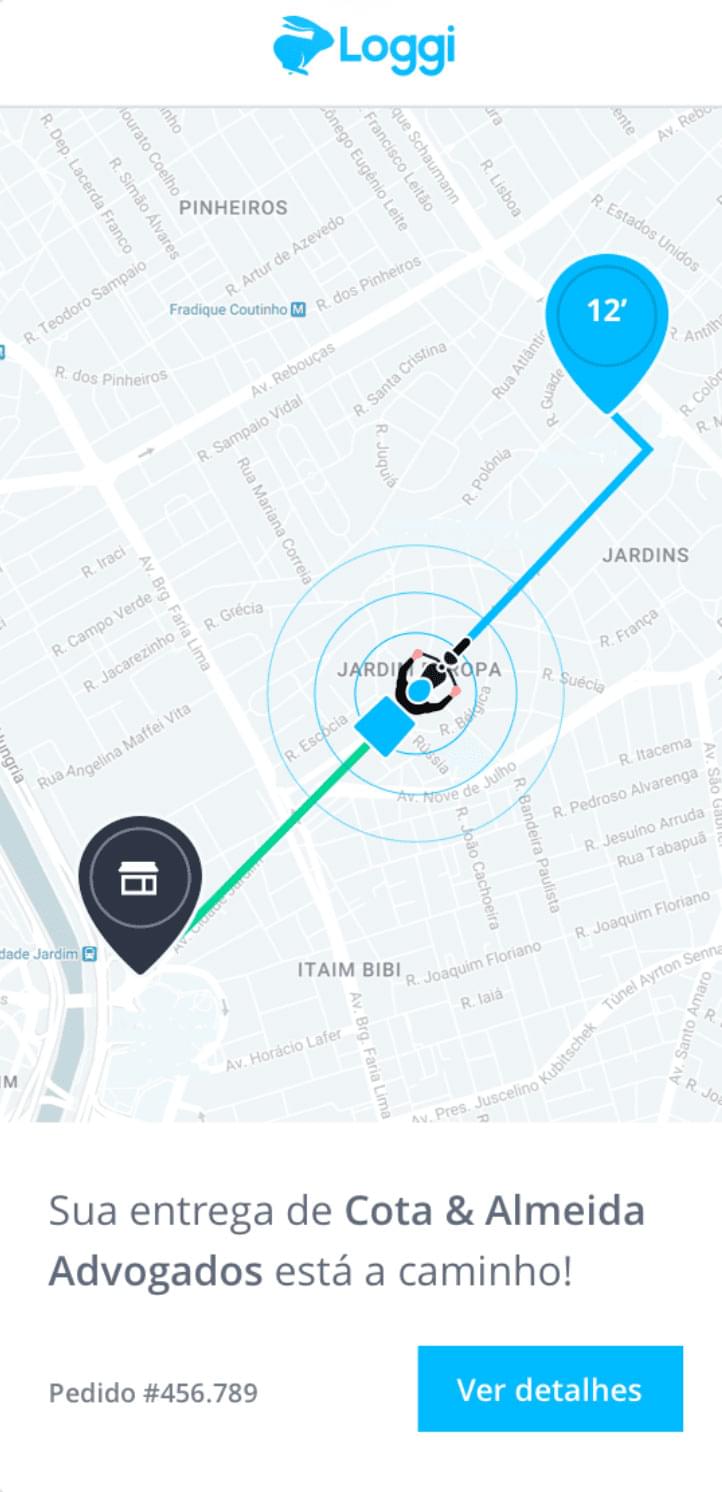 rastreio em tempo real